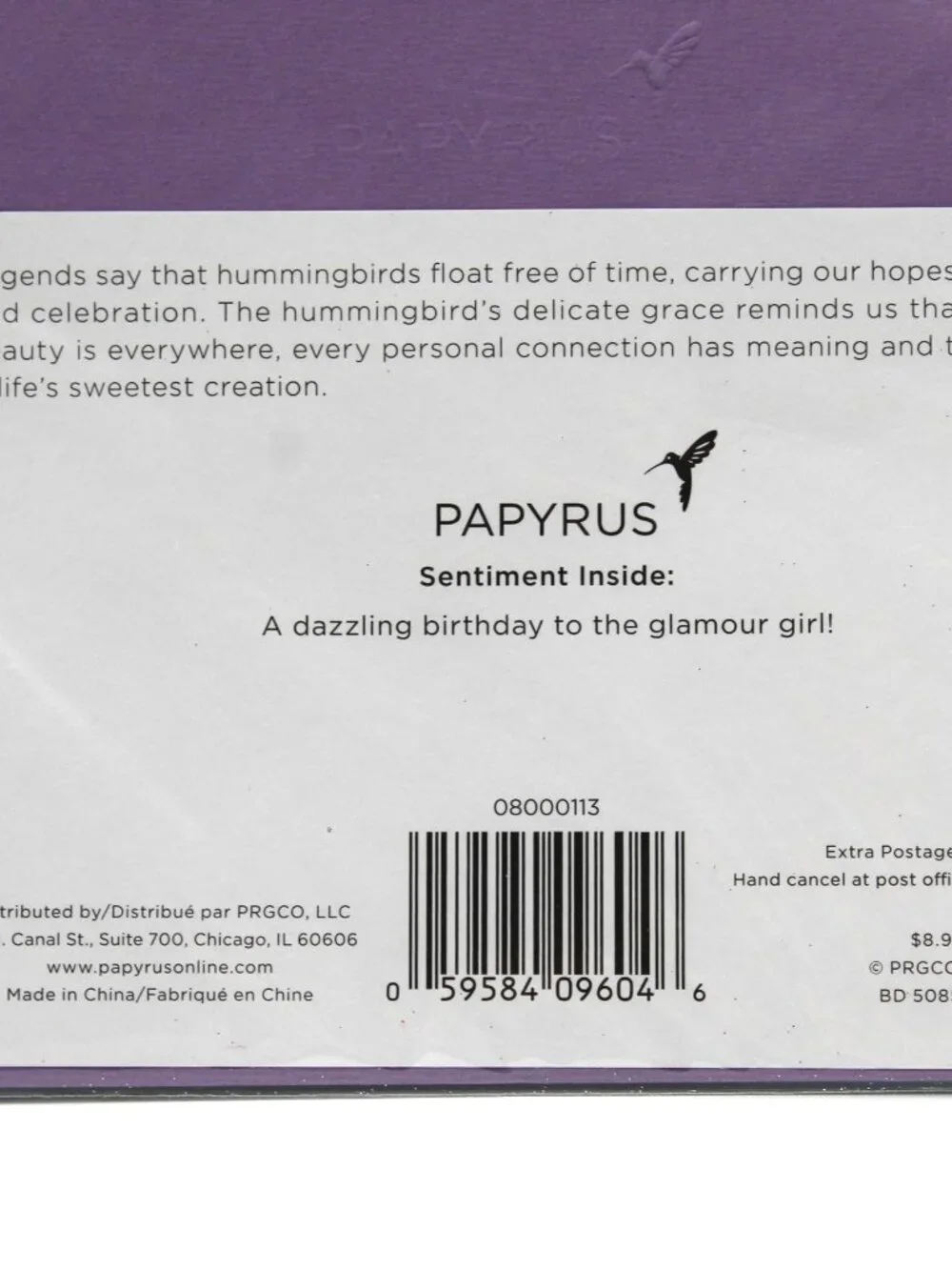 Beautiful Unique Fancytastic Jewels Birthday Greeting Card & Envelope Papyrus